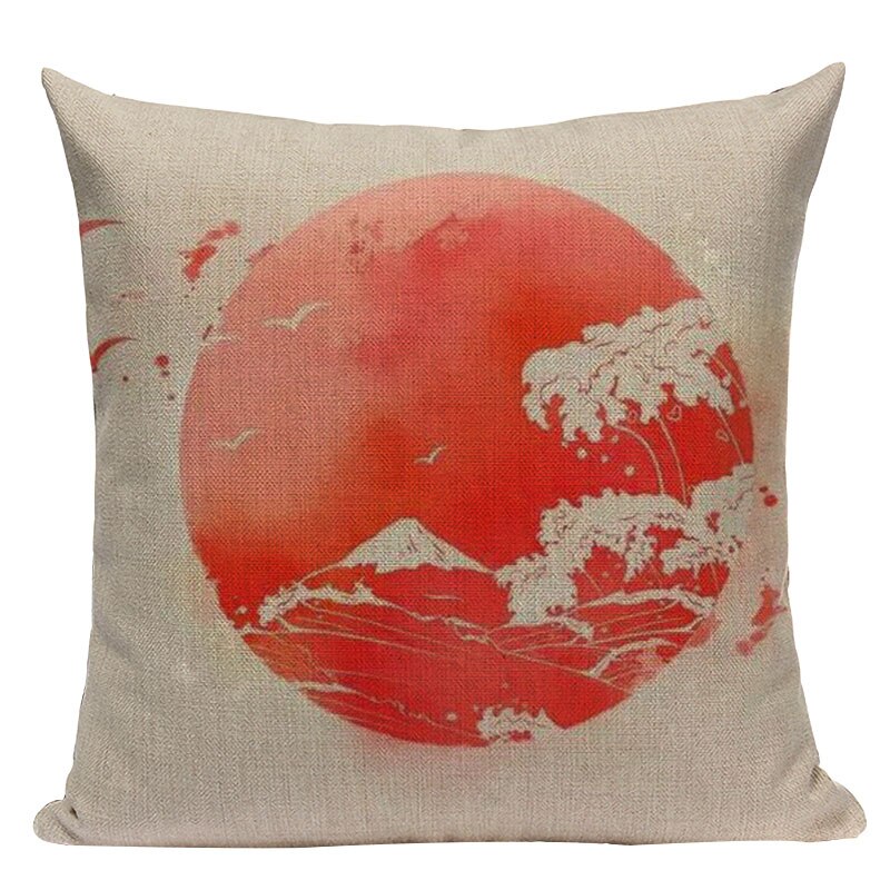 Housse Coussin Style Japonais