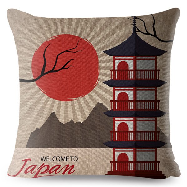 Housse Coussin Japonais<Br/ > Shiro