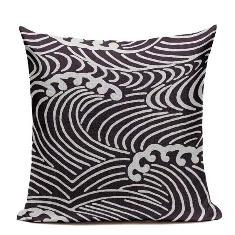 Coussin Dessin Vague