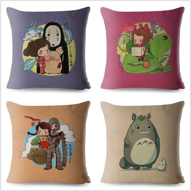Housse Coussin Japonais Dessin Anime