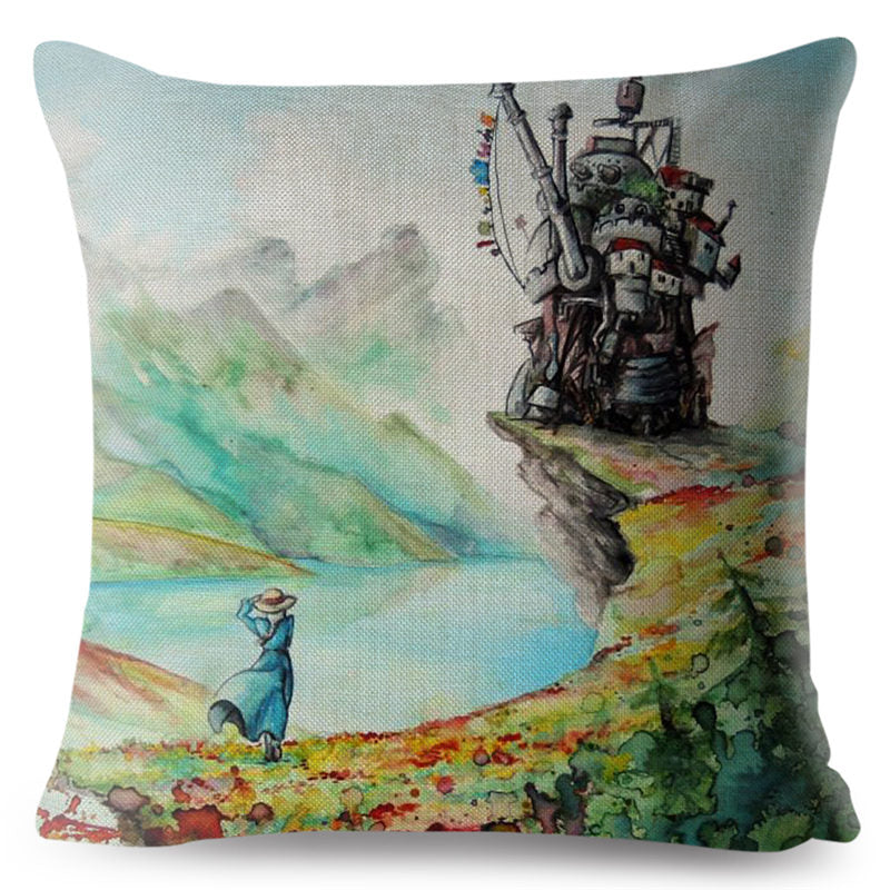 Coussin Long Manga Haru Le Chateau Ambulant