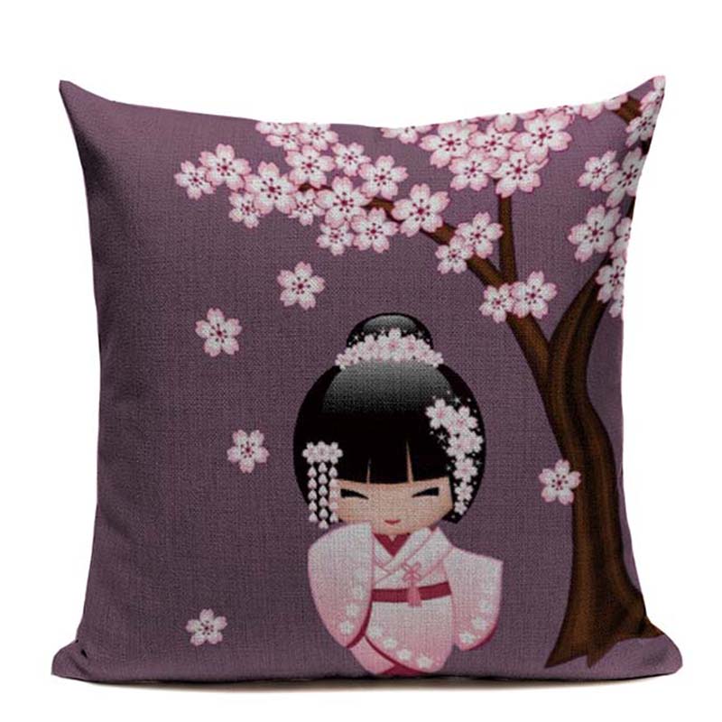 Coussin Fleurs Japon