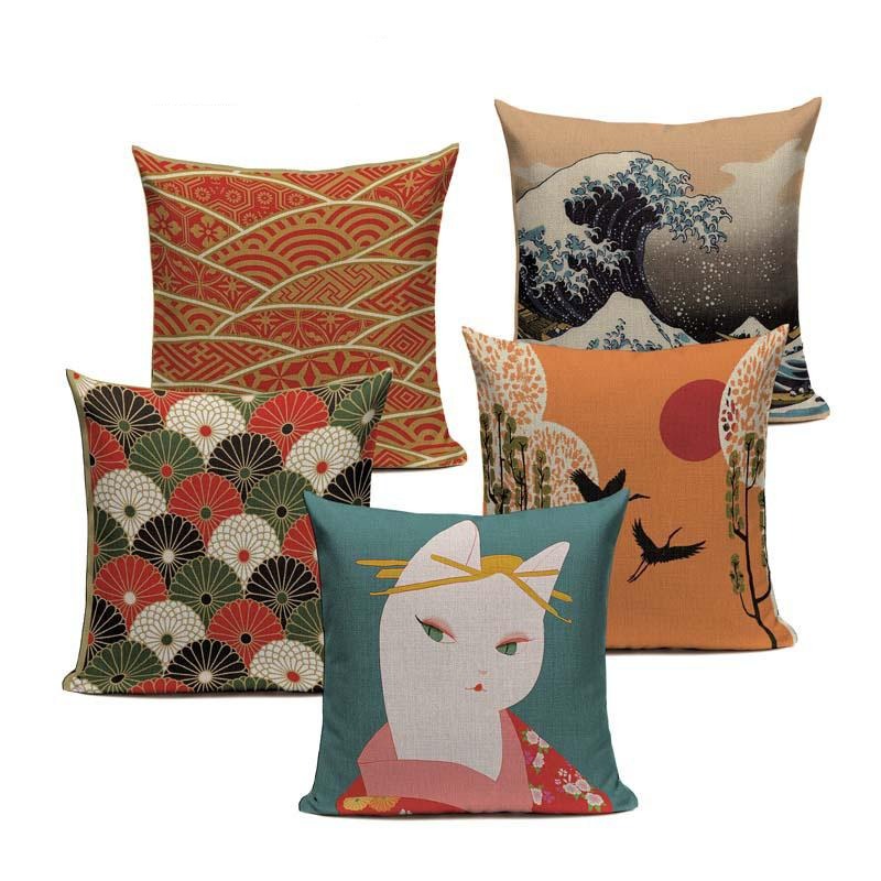 Coussin Carre Pour Chaise Dessin Japon