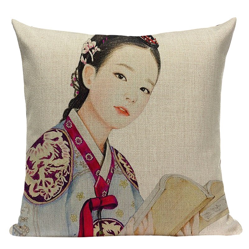 Housse Coussin Avec Tete Femme 