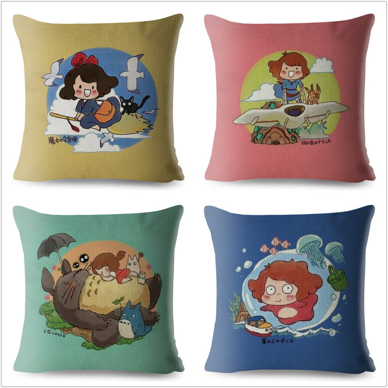 Housse Coussin Japonais Dessin Anime