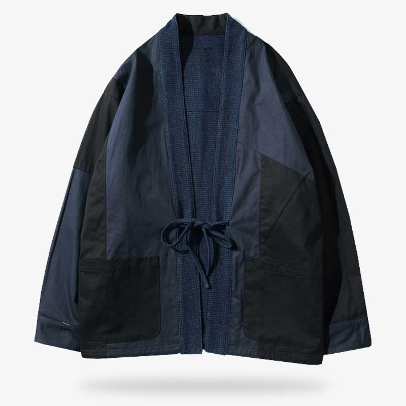 Veste haori reversible. Cardigan qui se porte par dessus un kimono