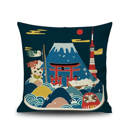 Coussin Ukiyo-e