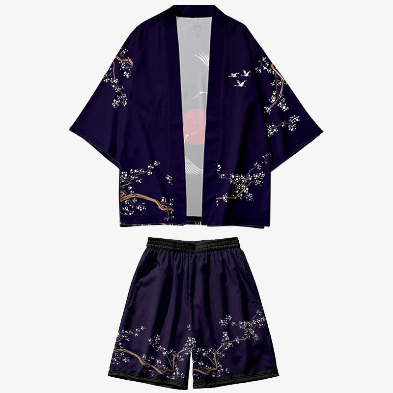 vetement kimono mofi japonais avec des fleurs de cerisier japonais sakura
