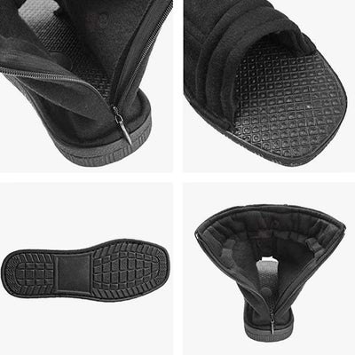 LA chaussure Shinobi est noire comme la tenue des guerriers japonaise de l'ombre