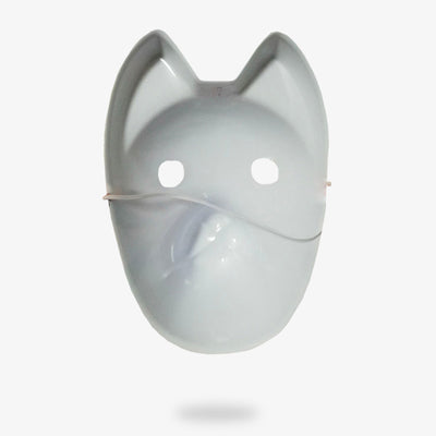 Demi masque Kitsune matsuri pour cosplay ninja
