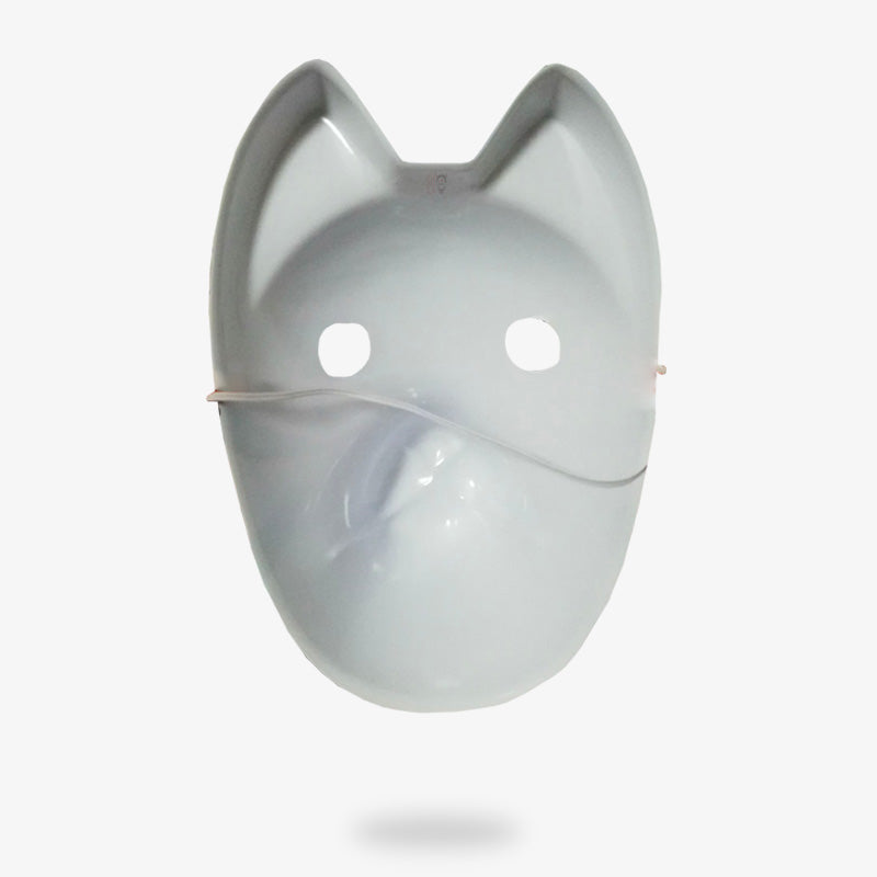 Demi masque Kitsune matsuri pour cosplay ninja