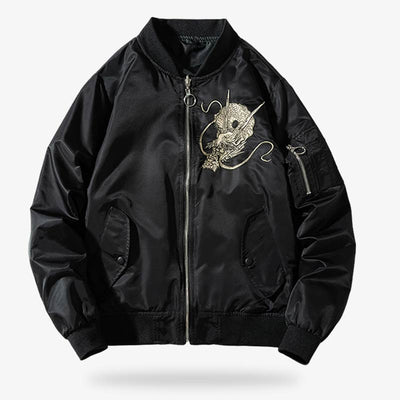 Le dragon sukajan jacket est une manteau bomber japonais qui se porte comme une veste aviateur ou un teddy baseball