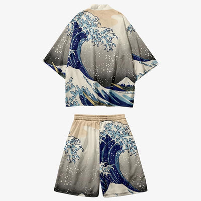 Ensemble kimono japonais inspiration samouraï