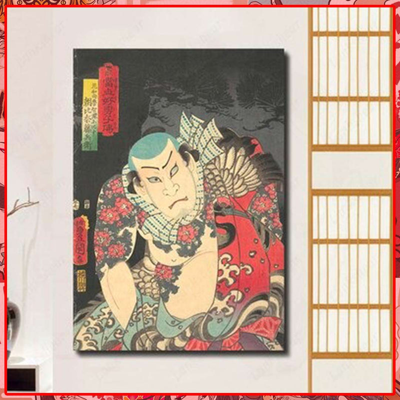 estampe-japonaise-samourai-graphisme