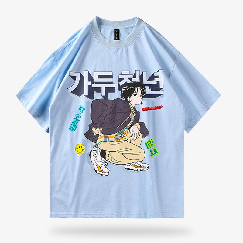 Ce vêtement pour femme et pour homme est un Harajuku t-shirt du quartier fashion de Tokyo