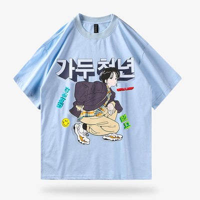 Ce vêtement pour femme et pour homme est un Harajuku t-shirt du quartier fashion de Tokyo