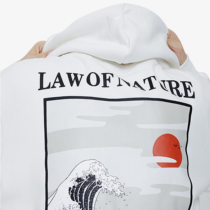 Sweat à Capuche The Great Wave Kanagawa - Streetwear Japonais Iconique