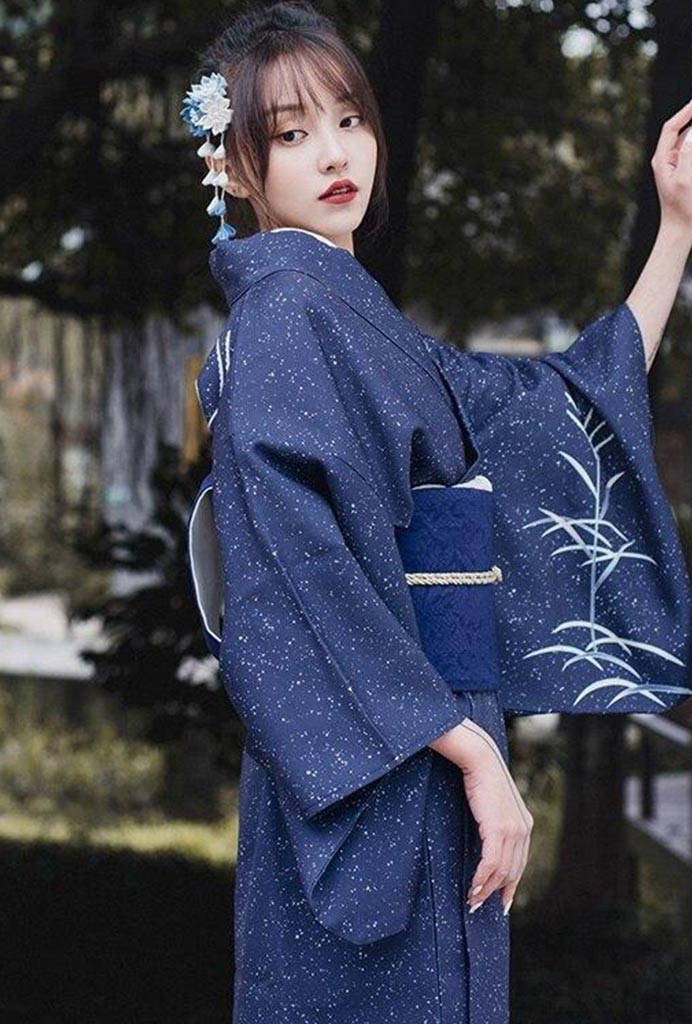 kimono-femme-coton-bleu