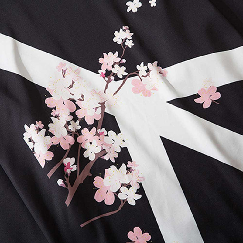 Motif japonaise pour un kimono fin homme a fleur de sakura