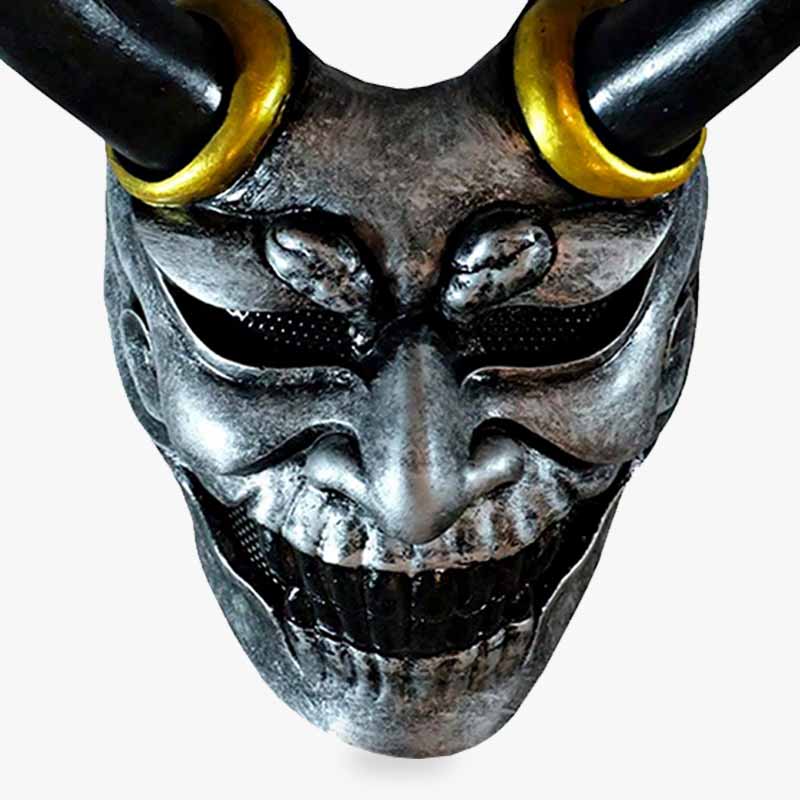 Masque de demon japonais achat pour un déguisement samouraï ou un décoration japonaise