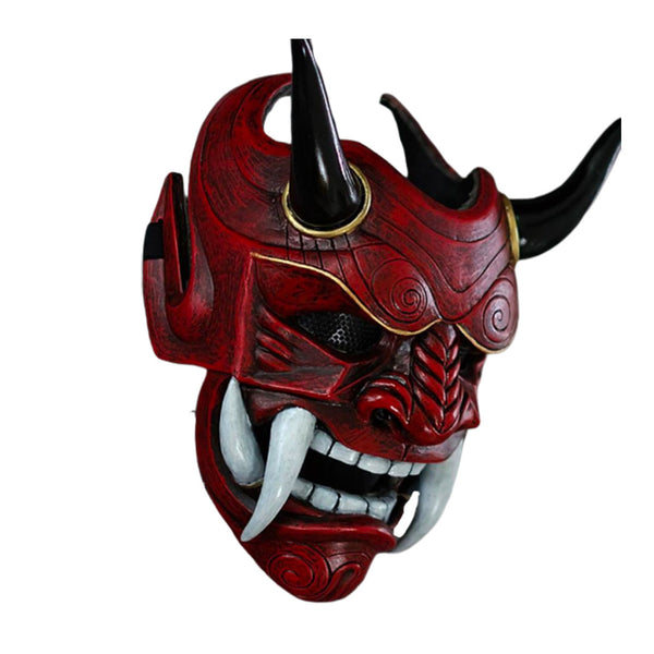 Ce masque japonais akuma représente un démon Oni. Ce masque est authentique et artisanale