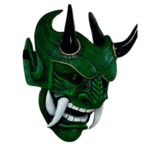 masque-japonais-demon-ancestral-vert