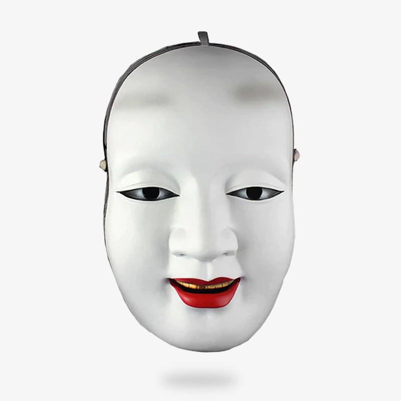 ce masque no représente un visage de femme. Ce masque japonais ressemble à un fantôme Yurei
