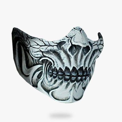 Masque Shinigami japonais sculpté à la main