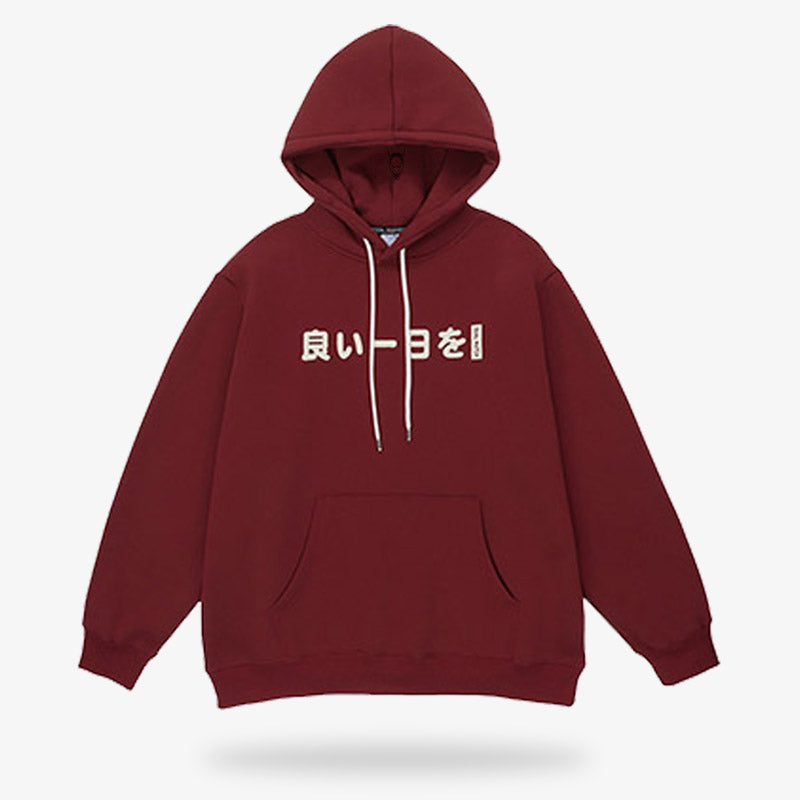 Le sweat Tokyo est un hoodie à capuche style japonais avec un Kanji imprimé sur le coton