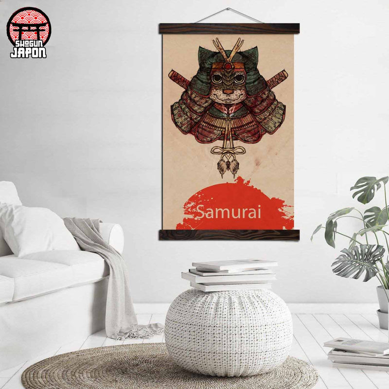 tableau-chat-japonais-vert