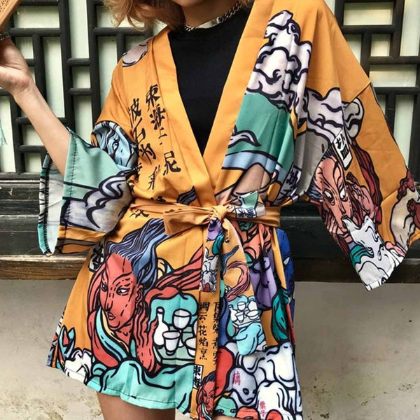    veste-kimono-femme-imprime-japonais