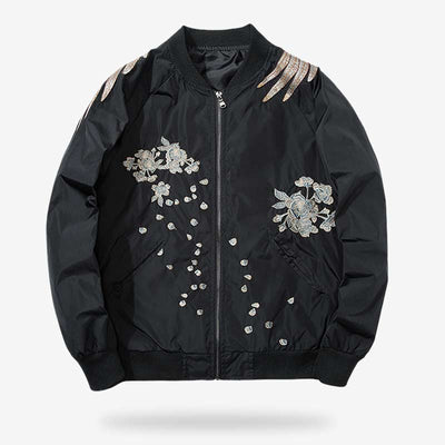 Veste sukajan phénix brodée sakura